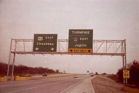 US 412 at Will Rogers Turnpike