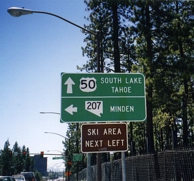 US 50 at Nevada 207 in Incline Village