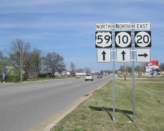 US 59 at Oklahoma 10 and Oklahoma 20 in Jay