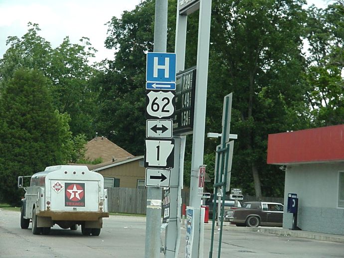 US 62 and Arkansas 1 in Piggott
