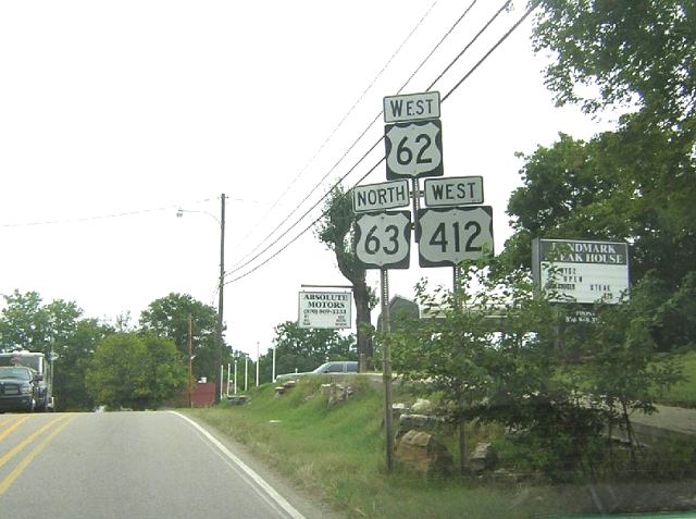 US 62/63/412 in Imboden, Arkansas