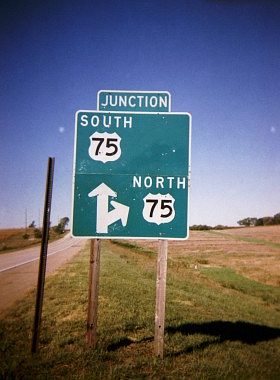 Junction US 75 in Nebraska