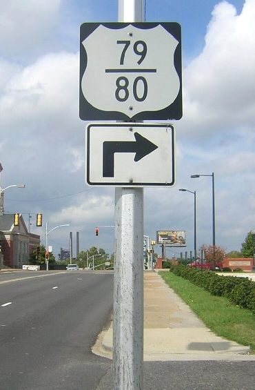 Two routes on one shield in Shreveport, La.