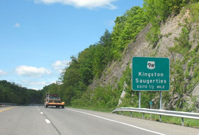 US 9W exit from US 209 in Ulster County, New York