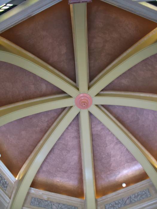 Ceiling of the Vista House on the Historic Columbia River Highway in Oregon