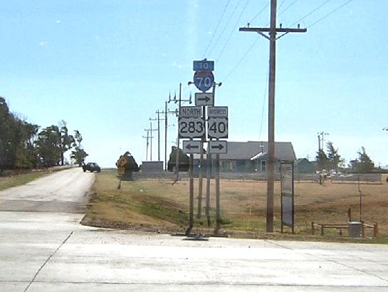 Business US 40 at US 283 in Wakeeney, Kansas