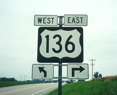 US 136 in Fulton County, Illinois