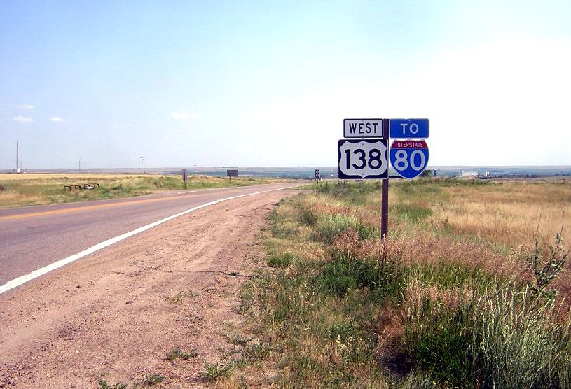 US 138 near its eastern endpoint in Nebraska