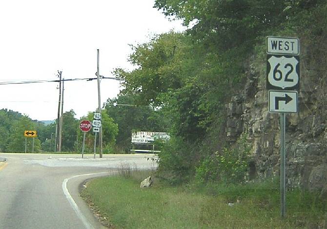 US 62 joins US 63 and US 412 in Imboden, Arkansas